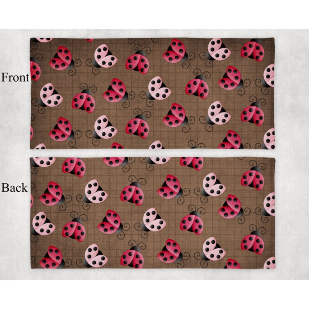 Women's Brown Red Lady Bug Design Handmade Fitness Yoga Sporty Headband